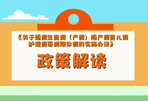 视频：《关于婚假生育假（产假）陪产假育儿假护理假等假期休假的实施办法》视频解读