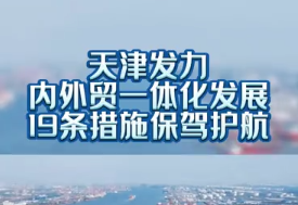 视频：视频：天津发力内外贸一体化发展 19条措施保驾护航